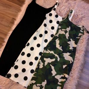 Three Bodycon  summer Dresses SOLD TOGETHER